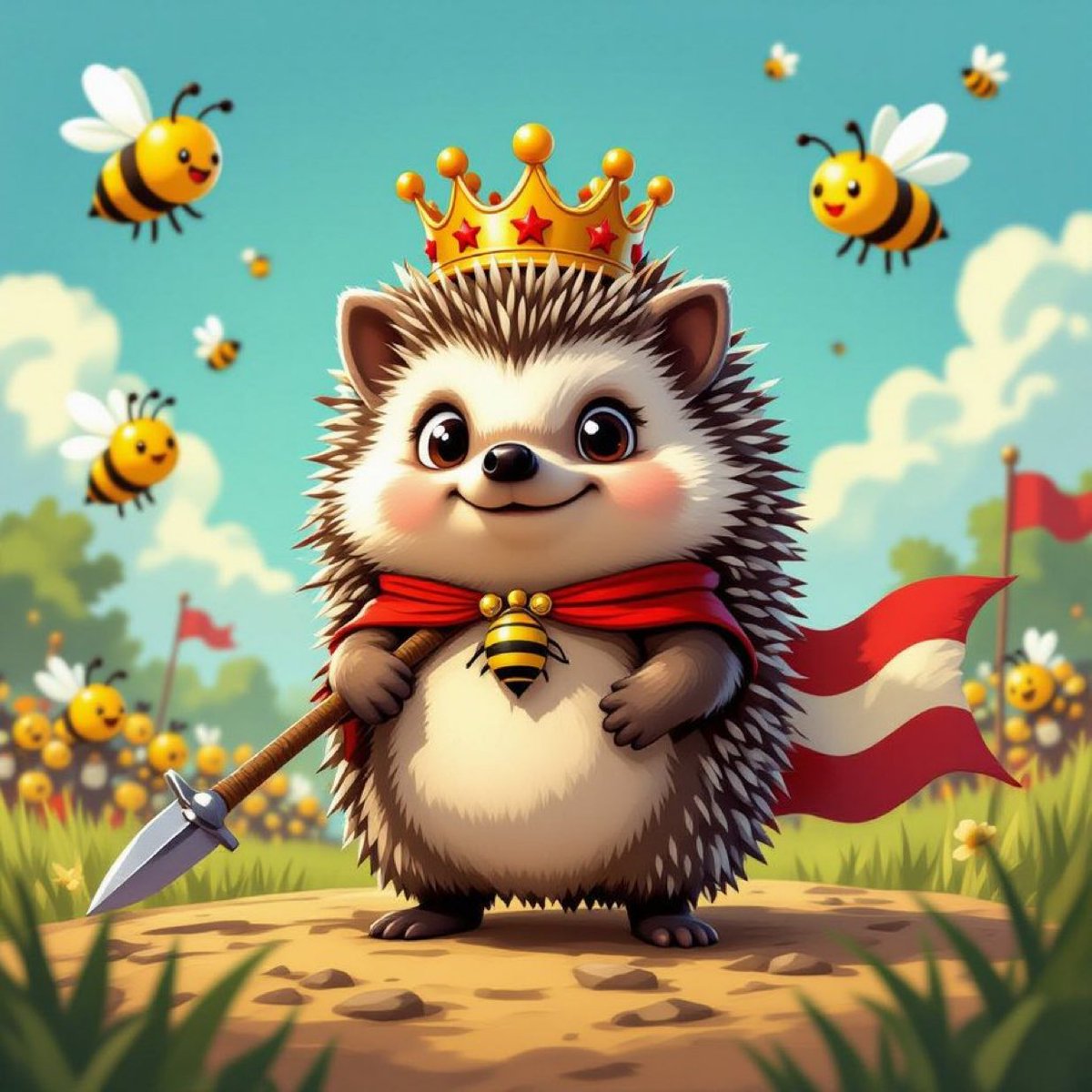 psybrCO's tweet image. 🐝 and 🦔