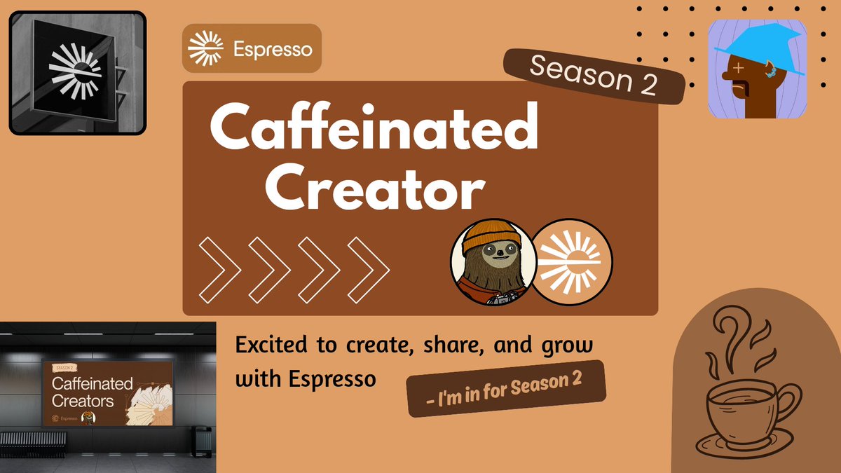 andy1eth's tweet image. Hey everyone!
Alright, I've been stalking the @EspressoSys Caffeinated Creator program for weeks now.
Finally took the plunge and I'm IN!
Here is my honest take on why...
- - - - - - - - - - - - - - - - - - - - - - - -
- So cross chain composability, fancy words, right?…