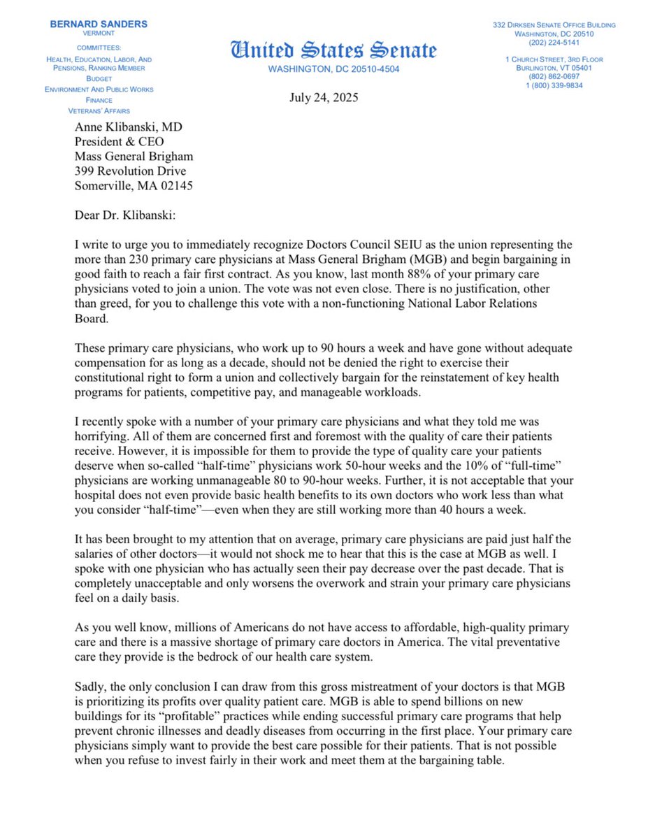 Sen. Bernie Sanders tweet media