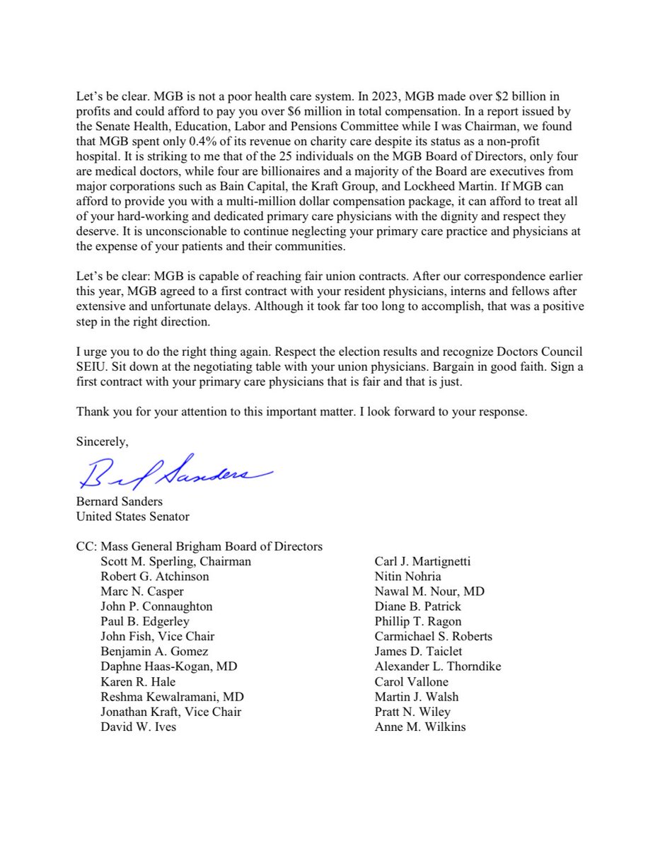 Sen. Bernie Sanders tweet media