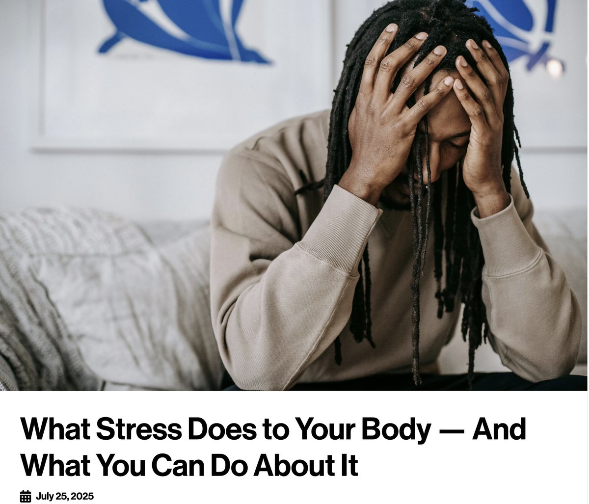 Chronic stress doesn’t just live in your head—it lives in your body.

It impacts your immune system, hormones, sleep &amp; healing.

Especially during cancer, that stress matters.
The good news? Your body can shift out of survival mode.

Read more here: wearehere.com/what-stress-do…