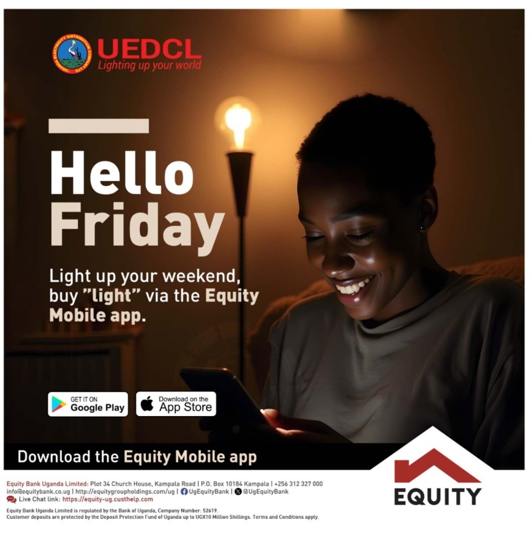 tinkacomm's tweet image. You don't want to be in darkness on a Friday evening.........
Top up your units via the Equity Mobile App
Fast and convenient👌
#EquityBankUganda