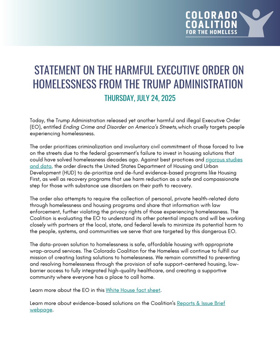 Colorado Coalition for the Homeless (CCH) tweet media