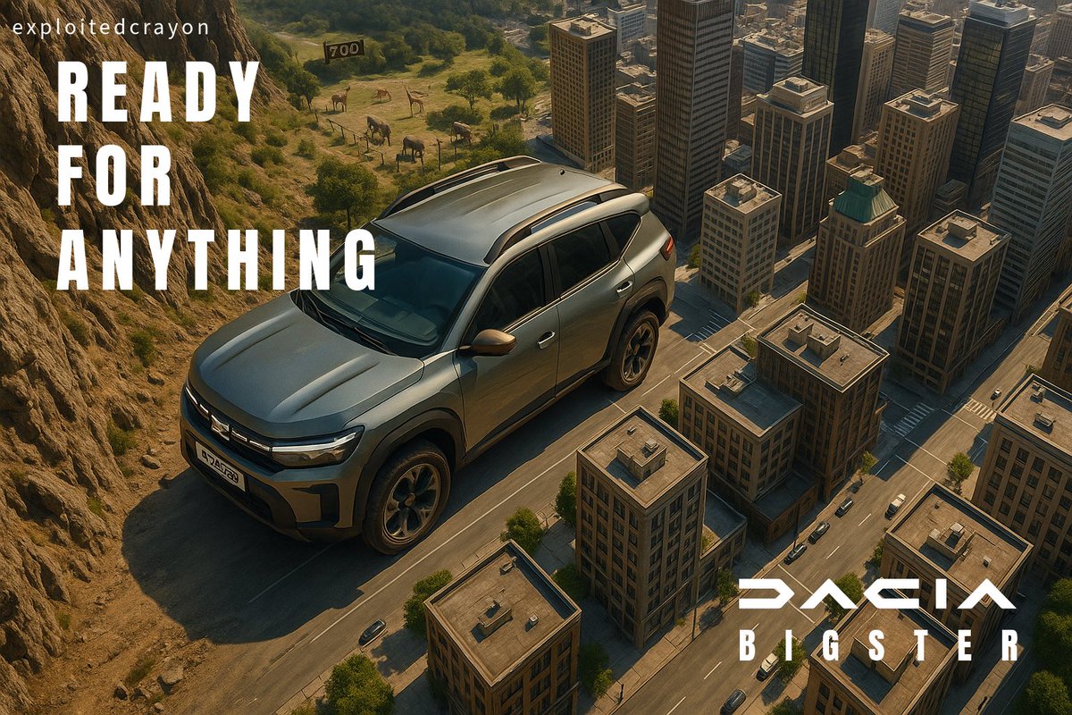 ExploitedCrayon's tweet image. Create posters to promote #TheBigster, the latest and biggest SUV from @DaciaUK @OneMinuteBriefs