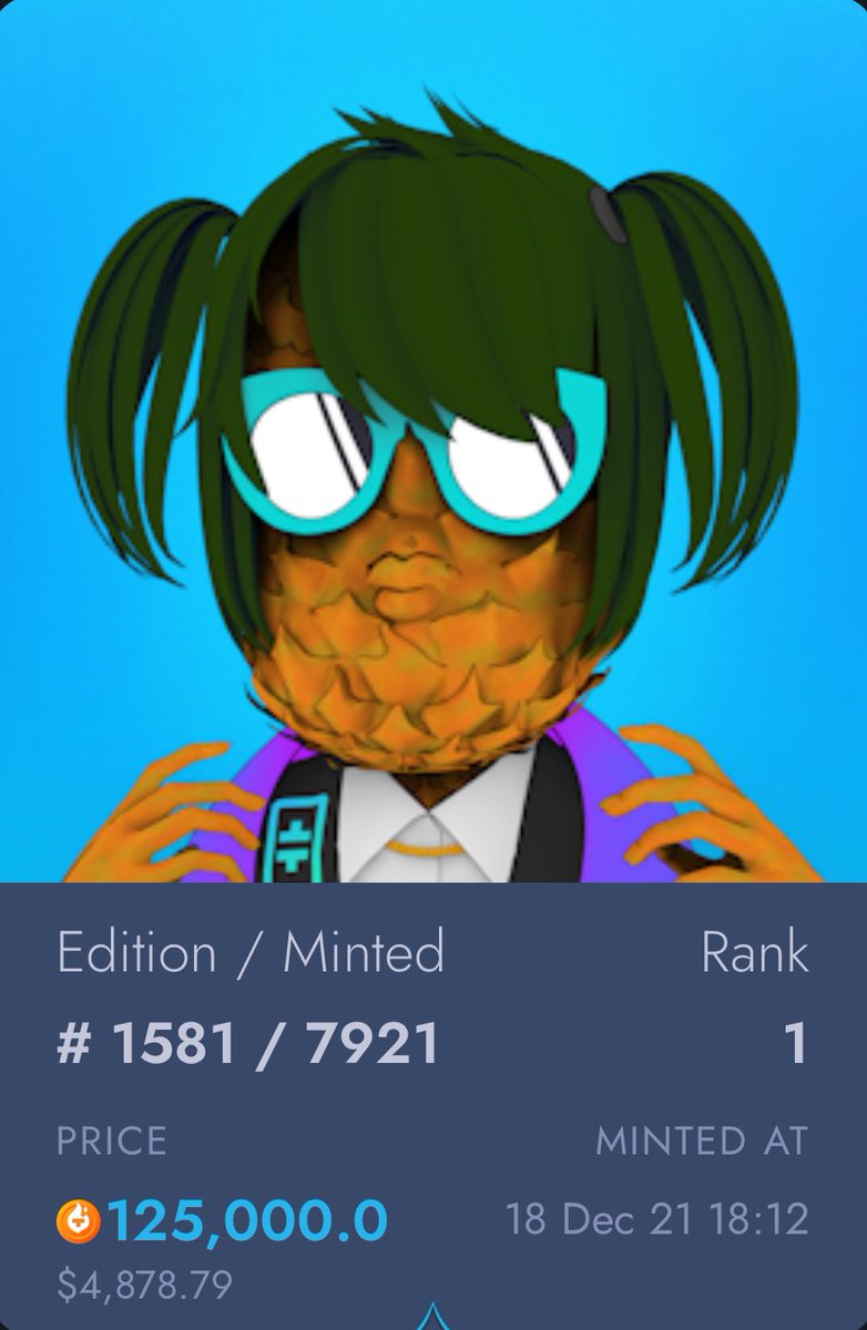 pickin_pines's tweet image. 🍍Friday Pineapple Picks!🍍
Categories: &lt;300, &lt;1000, Premium🔥🔥 🔥
thetadrop.com/marketplace/ed…
**Not Financial Advice**
$Theta $Tfuel $BTC
#Crypto #Blockchain #Bitcoin #NFT
@ThetaDrop @SecrtPineapple @TheRareRobot @ThetaRarity