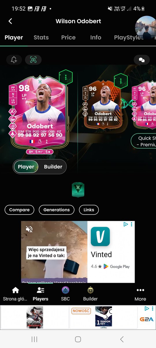 Fabi9964's tweet photo. @FUTBIN Is he good for 100k? I can give him 5th ps+ but idk if i do him https://t.co/C3SWoS5br1