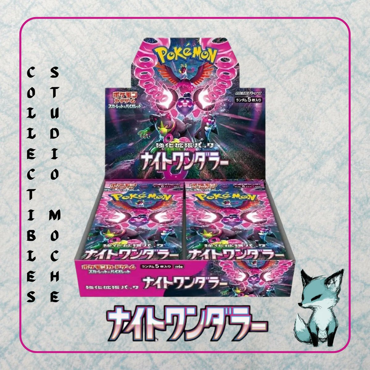 if you're looking for japanese boxes, <a href="/studiomoche/">Studio Moche Collectibles</a> still has some available! they're low in stock, let's help him sell out!

scarlet ex ($60, 1 left): mochecollectibles.com/products/scarl…

violet ex ($60, 2 left): mochecollectibles.com/products/viole…

night wanderer ($48, 3 left): mochecollectibles.com/products/parad…