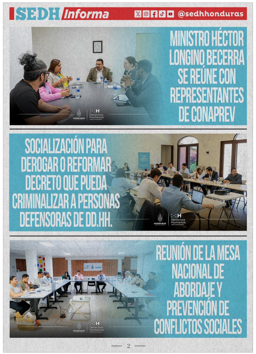 SEDH INFORMA ✅📰

Te presentamos un resumen informativo con algunas de las principales acciones del Gobierno Solidario en materia de Derechos Humanos.

📍 Encuentra las noticias completas visitando el siguiente enlace:
sedh.gob.hn