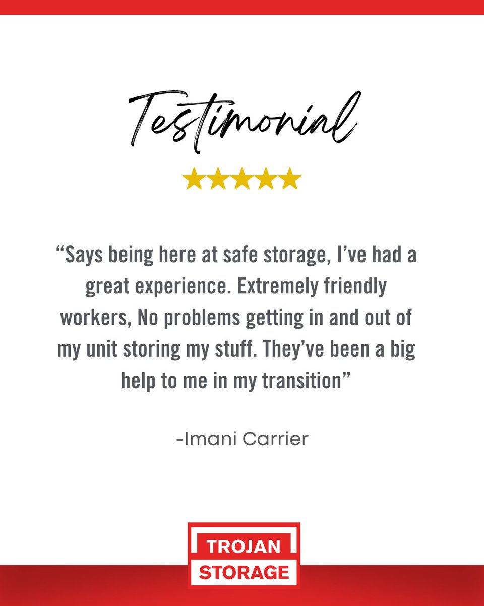 TrojanStorage's tweet image. ✨ Safe, simple, and supportive — that's the Trojan Storage difference!
#DeclutterWithEase #TrojanStorage #StorageOrganizationTips
#ProOrganizer
#TrojanStorageHacks
#MaximizeYourSpace
#RevolutionizeStorage
#SmartStorageSolutions
#GetOrganizedWithTrojan