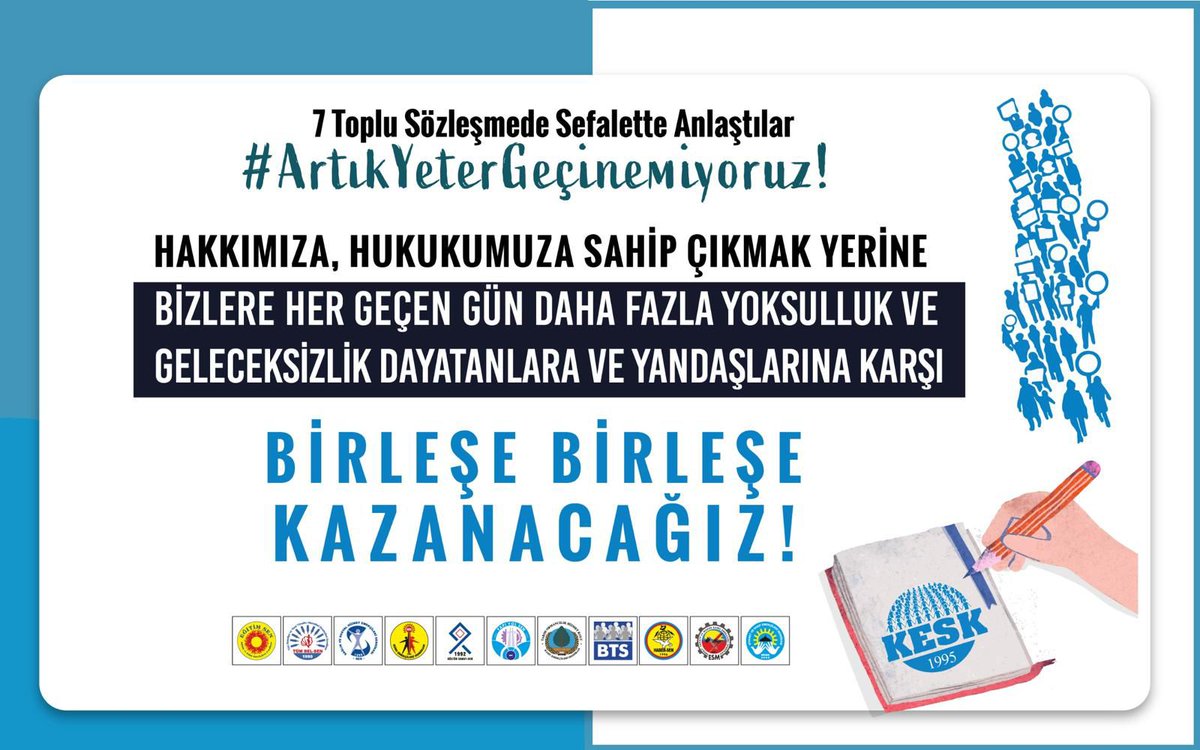 KESKHaberSen's tweet image. 7 Toplu Sözleşmede Sefalette Anlaştılar!
#ArtıkYeterGeçinemiyoruz!
Haklarımız, taleplerimiz ve geleceğimiz için satış sözleşmesi değil!
Grevli Toplu Sözleşme İSTİYORUZ!