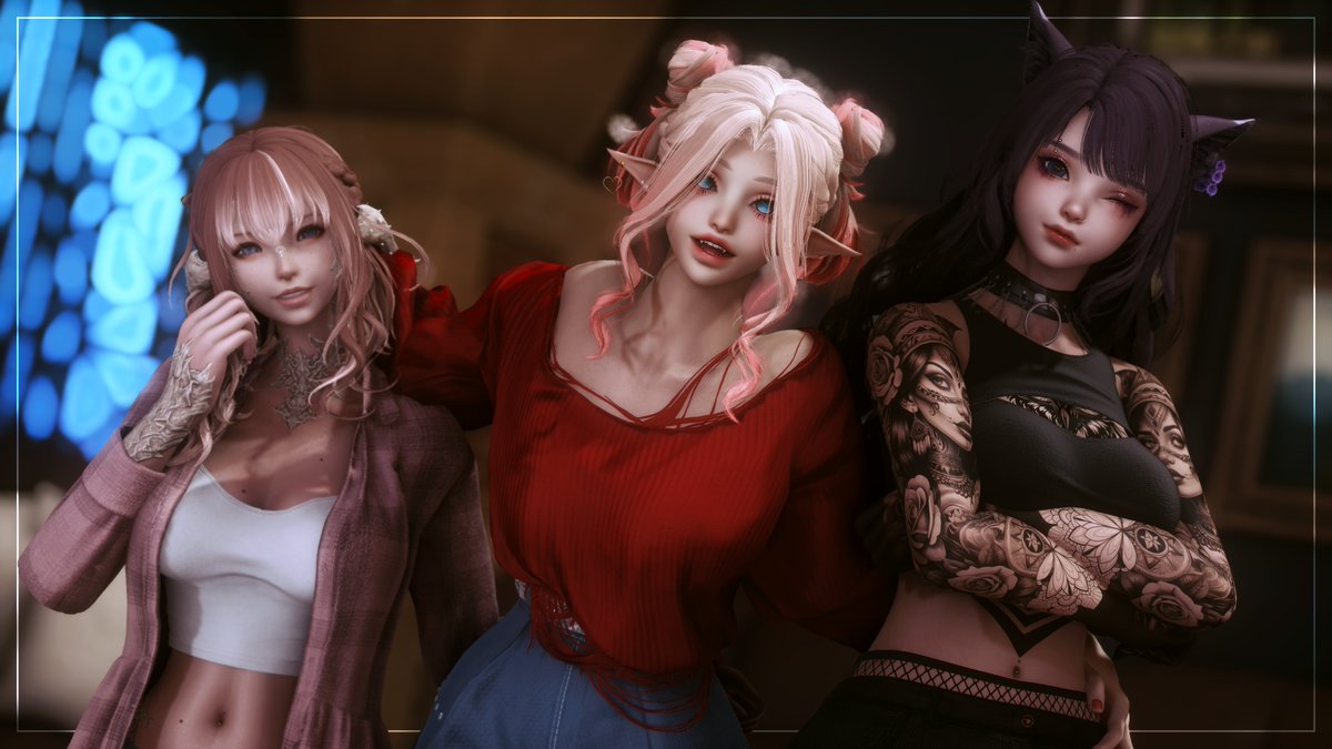 LuminaS_FFXIV's tweet image. What started as a “maybe someday” became a “yep, tonight.”
Aeli is here and now the trio is complete:
Lumi, Miri & Aelira! 🩷
#GPOSERS✧#FFXIVGpose✧#Au_Ra✧#miqote✧#elfra