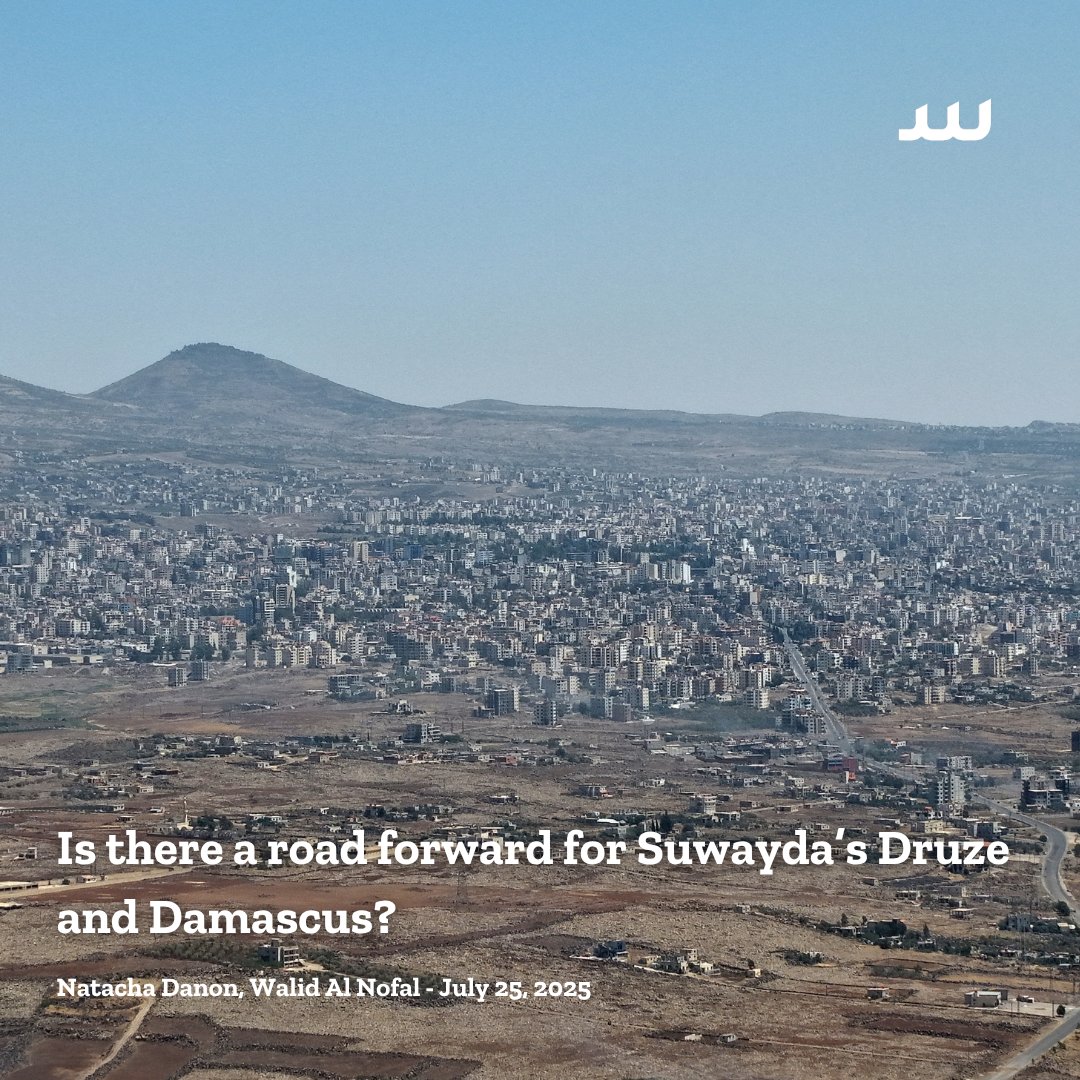 🧵 Activists in Suwayda who were once open to the Damascus government weigh in on how their views have changed following a wave of sectarian violence—and whether any path forward remains.

🔗 bit.ly/4fb5NhB