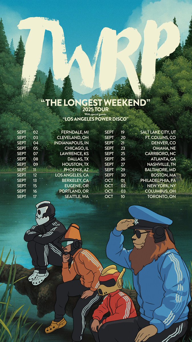 TWRPband's tweet image. The Longest Weekend is getting closer everyday...

Ferndale is about to sell out, btw!

&amp;gt;&amp;gt;&amp;gt; tix.to/TWRP &amp;lt;&amp;lt;&amp;lt;