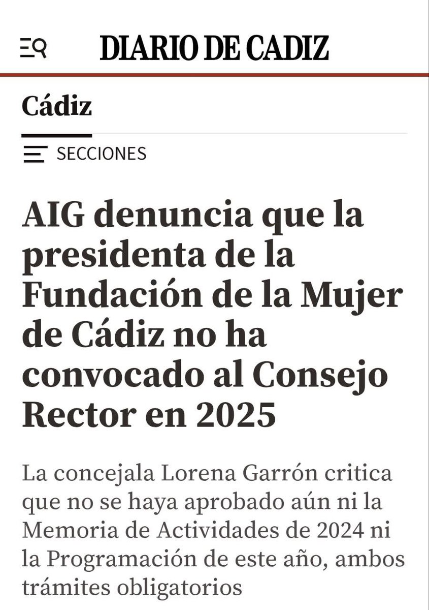 LorenaGarron's tweet image. 🧐Ha hecho falta que salgamos a prensa para que la concejala Virginia Martín se haya dignado a convocar Consejo Rector de la Fundación Municipal de la Mujer.
Llevamos 7 meses sin rendición de cuentas de 2024 y !sin Programación del 2025!
Al PP, la igualdad se la sopla