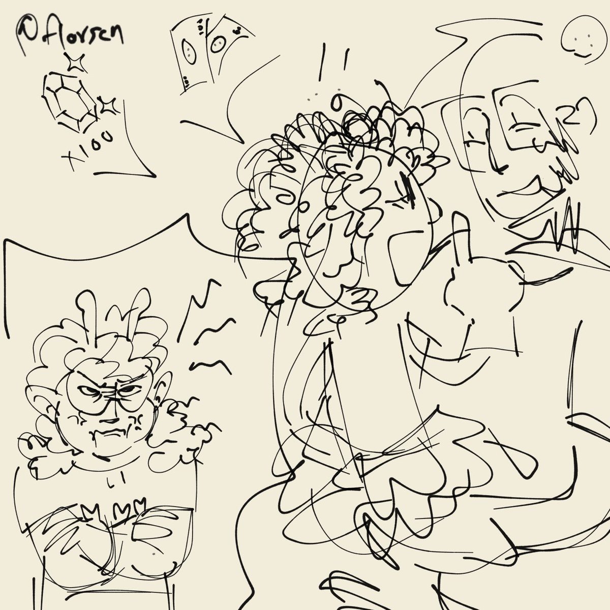 florscn's tweet image. qsmp doodles… AKA MY MISCLICKDUO FAMILY AGENDA #qsmpfanart