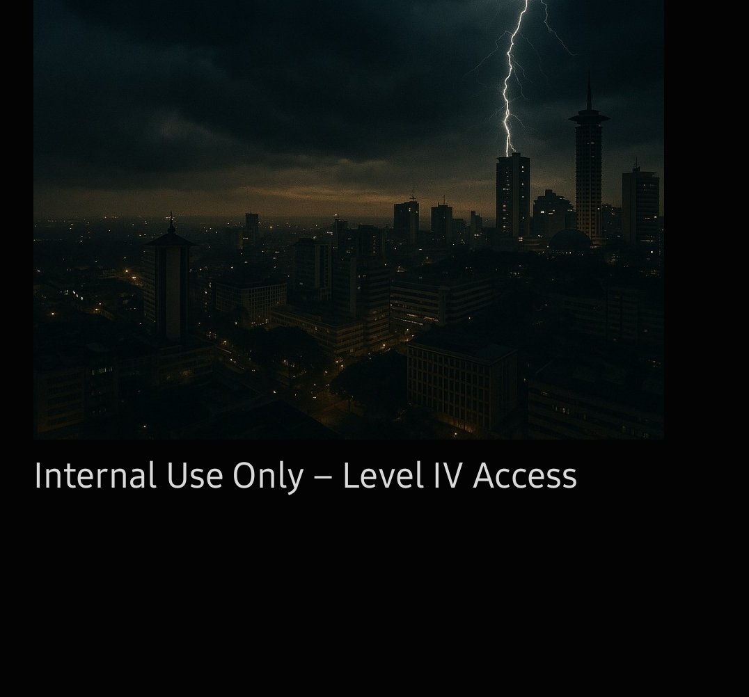 elite_escap's tweet image. If you’ve ever edited a minister’s speech, delayed a tender quietly, or seen a law rewritten before print — this wasn’t random.
This frequency was for you.
No likes needed. Just alignment.
#BlackSealIntel #DeepCodex #InvisibleStatecraft #SystemOverride #PolicyDrafts
@JimiWanjigi