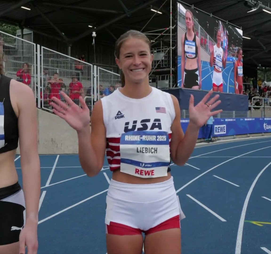 UWTrack's tweet image. Maggie Liebich 🇺🇸 and Amina Maatoug 🇳🇱 both easily advance to the 1,500-meter finals at the World University Games today in Germany!
Both placed second in their heats, and they will chase medals on Sunday at 3:00 a.m. PT
#GoHuskies