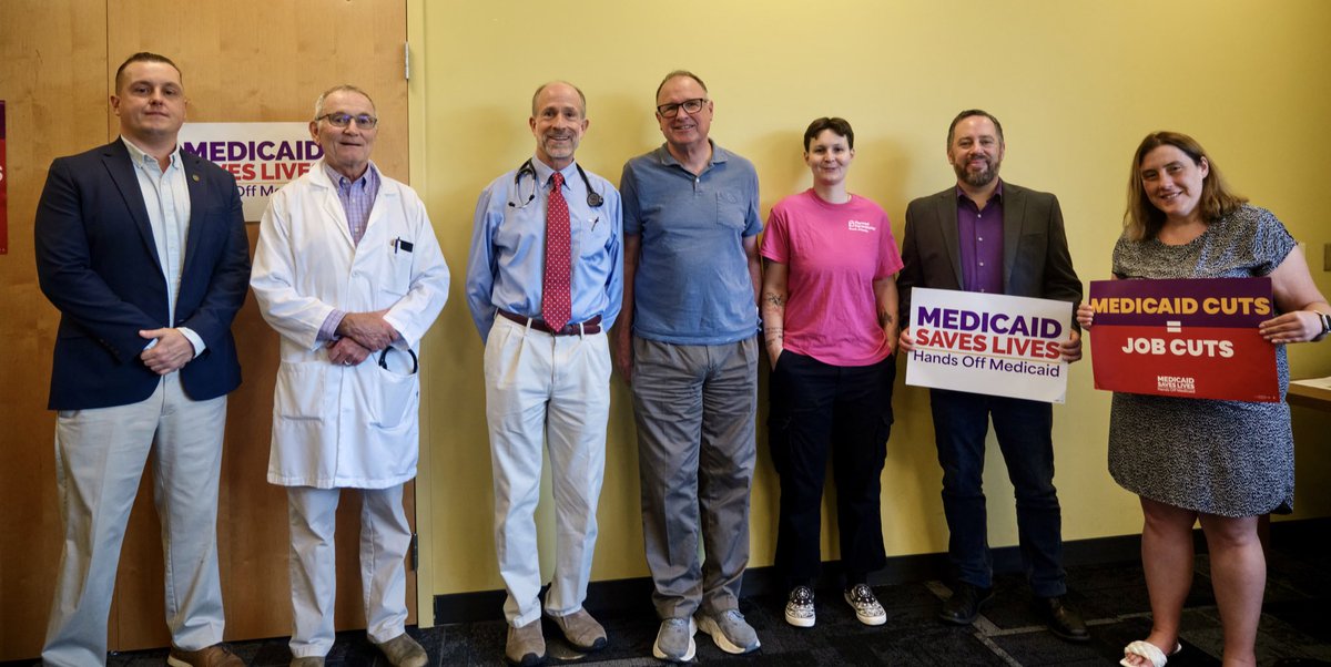 TODAY: Care workers, doctors, advocates &amp; Senator <a href="/CreighDeeds/">Creigh Deeds</a> spoke out to highlight the devastating impact of Trump’s Medicaid cuts for rural Virginians

Meanwhile, Lt. Gov Winsome Earle-Sears says Trump’s bill “does many great things,” once again attacking working Virginians