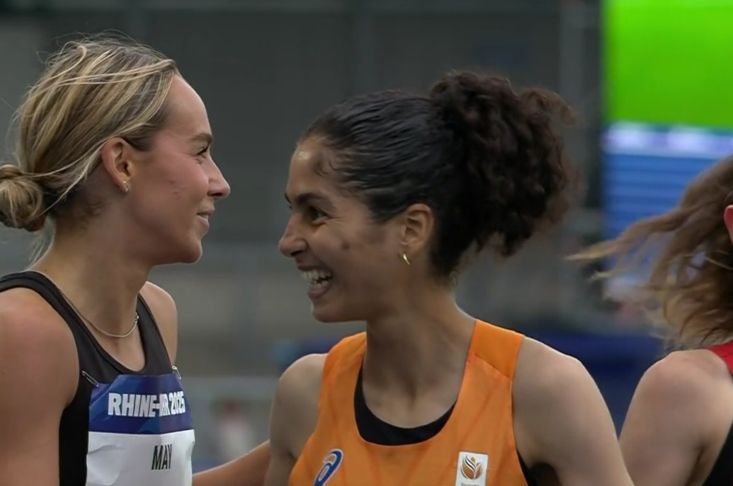 UWTrack's tweet image. Maggie Liebich 🇺🇸 and Amina Maatoug 🇳🇱 both easily advance to the 1,500-meter finals at the World University Games today in Germany!
Both placed second in their heats, and they will chase medals on Sunday at 3:00 a.m. PT
#GoHuskies