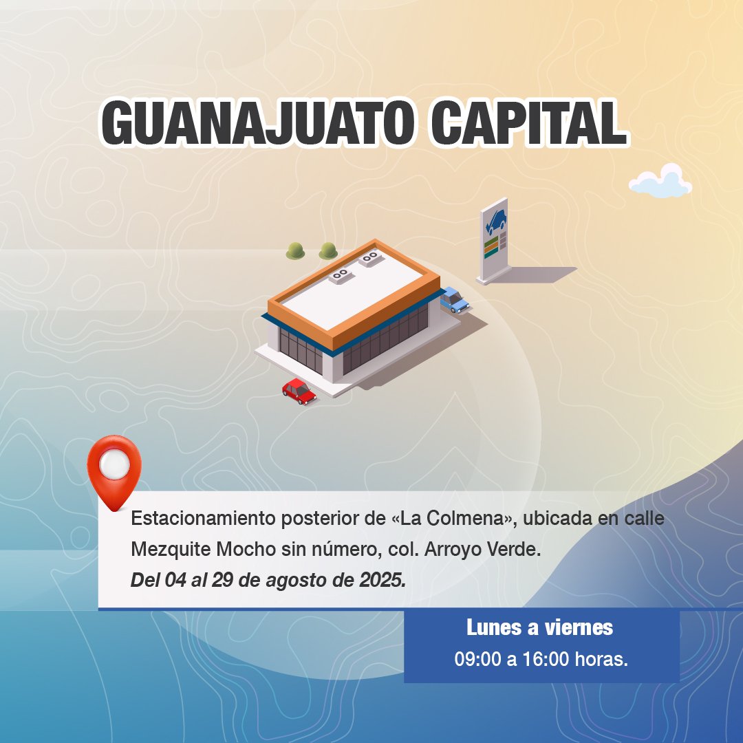 ¿Ya registraste tu vehículo en REPUVE? 🚗
Este trámite es gratuito, rápido y te brinda mayor certeza sobre tu patrimonio.
Consulta las ubicaciones disponibles y acude al módulo más cercano.👇🏽