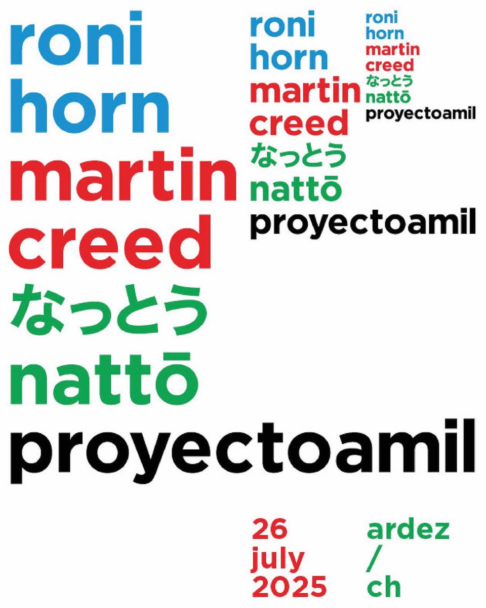 martincreed's tweet image. show in ardez, switzerland @proyectoamil
opening 26 july 2025