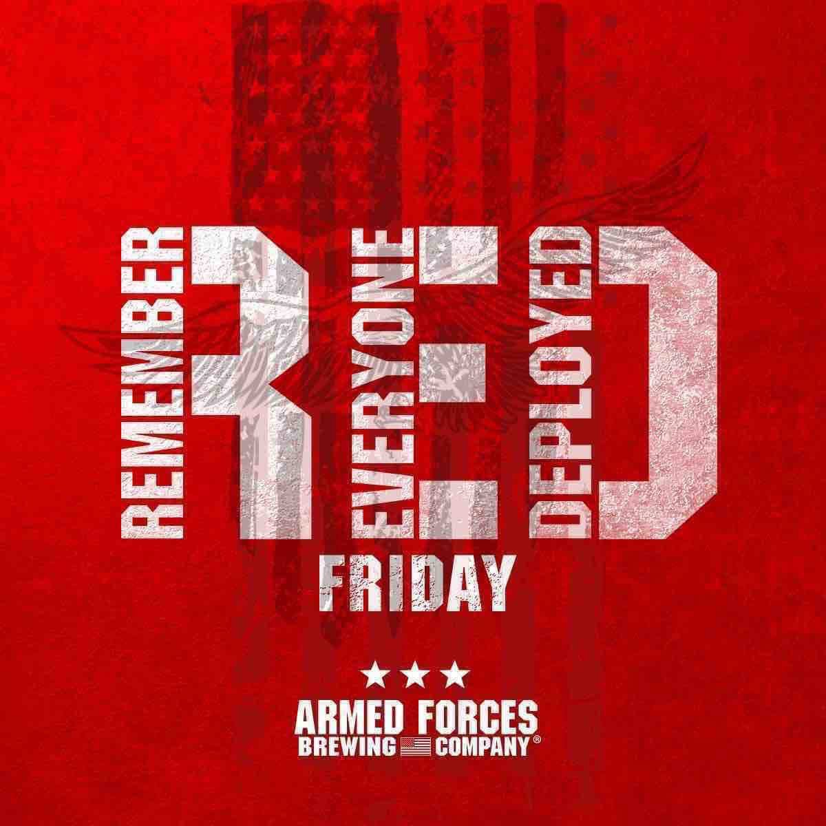 ArmedForcesBC's tweet image. Show your support for our troops deployed across the globe by wearing RED every Friday. 🇺🇸
#REDFriday