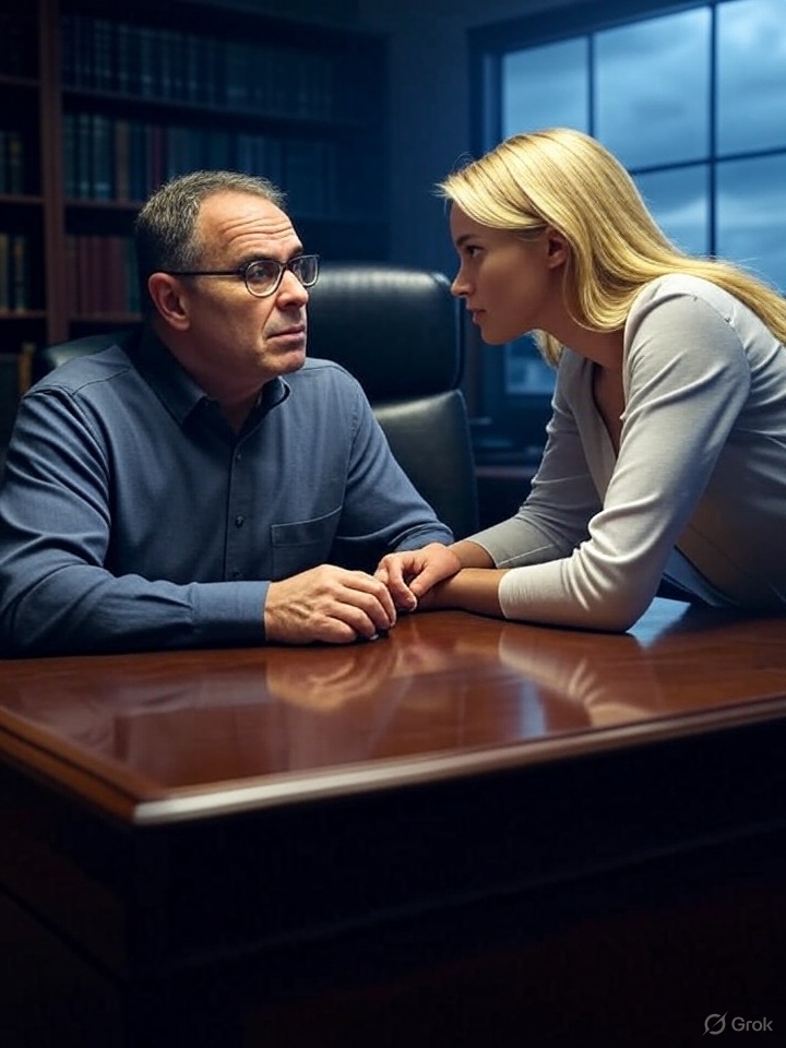 So this professor is still at his desk after class, finishing a few items of work when one of the students comes back in.  Stunningly beautiful and flirtatious, she approaches his desk.

"Professor Adams?" she says.  "I know we have this exam coming up and I don't feel I am