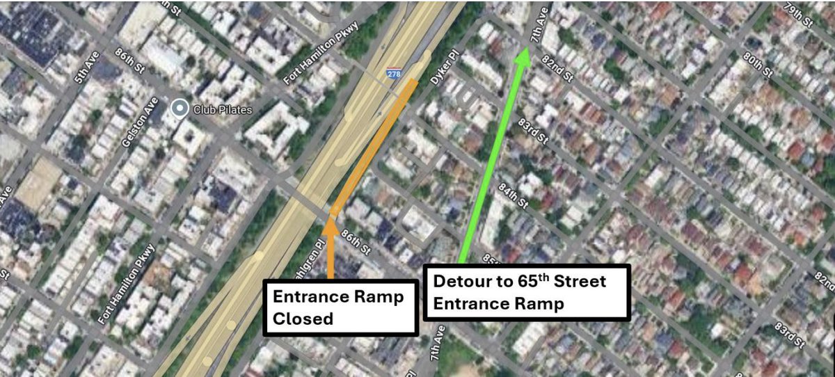 SenSteveChan's tweet image. FYI: CLOSURE OF ENTRANCE RAMP FROM 86th STREET TO
EASTBOUND GOWANUS EXPRESSWAY (I-278) IN BROOKLYN.
Friday, July 25, through Tuesday, September 30, 2025, at 10 p.m. each night and continuing through 6 a.m. the following mornings.