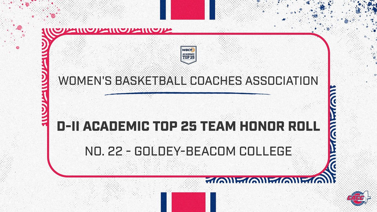 CACC01's tweet image. With a 3.702 team GPA, @GBCLightning Women's Basketball landed on the 2024-25 @WBCA1981 Division II Academic Top 25 Team Honor Roll.
caccathletics.org/news/2025/7/25…