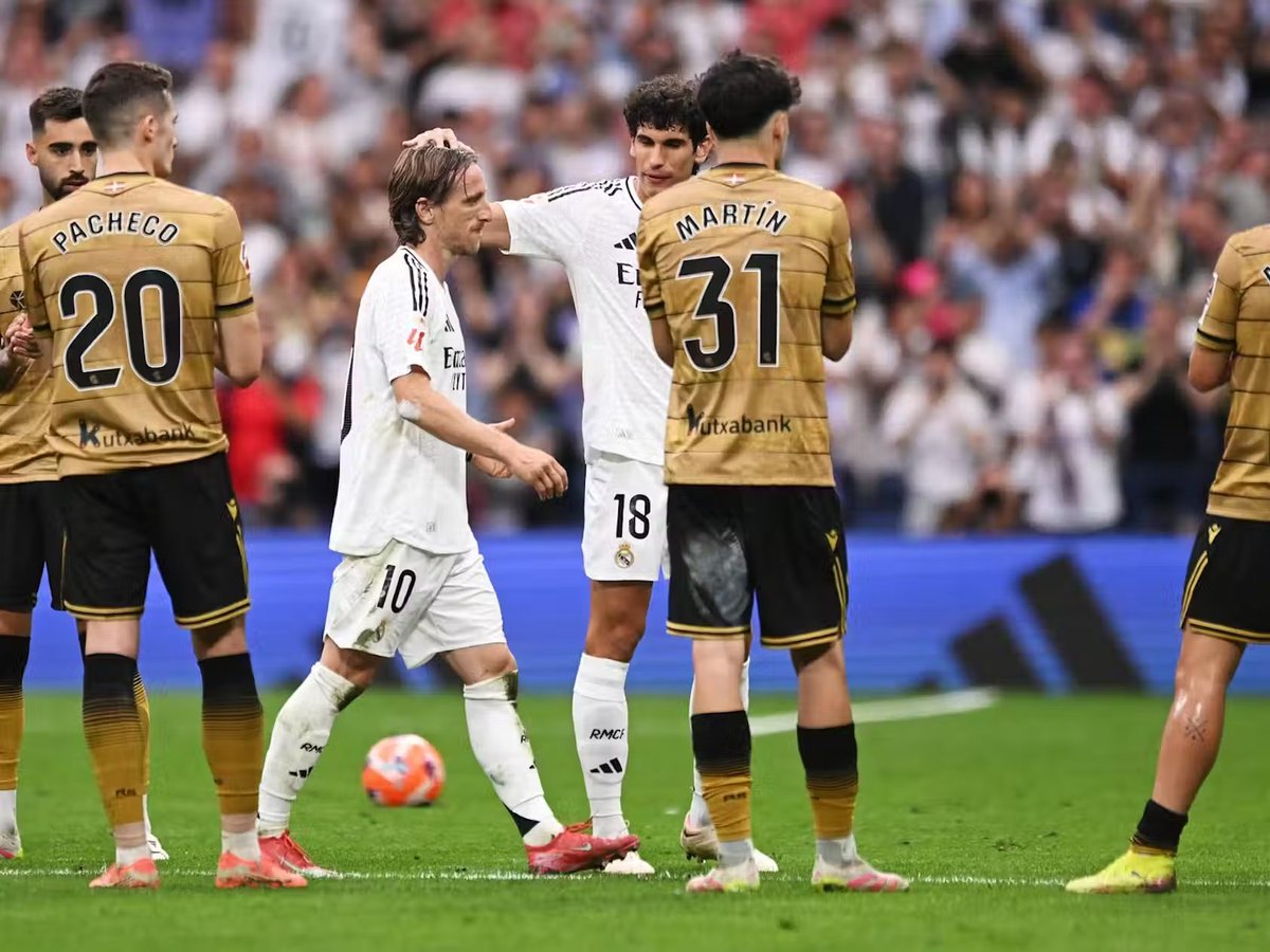 TheCroatianLad's tweet image. Jesus Vallejo on Luka Modrić:
"He's an example for everyone. Antonio Pintus used to say he couldn't believe it when he saw Luka train and compete, his physical ability and the parameters he offered."
"He always arrived first at Valdebebas. He's taken great care of his physique,…