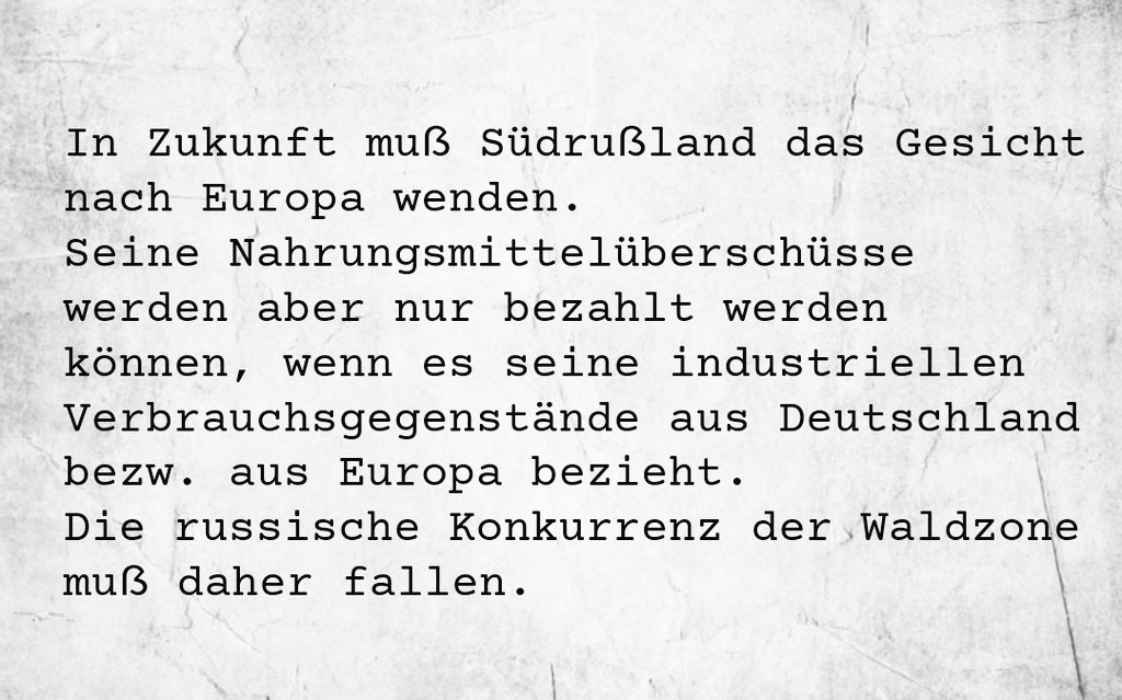 BriefeEines's tweet image. Die deutsche Politik der Deindustrialisierung in der, ab 1941, von der Wehrmacht besetzten Sowjetunion:
Wirtschaftspolitische Richtlinie für Wirtschaftsorganisation Ost vom 23. Mai 1941
*IMT, Bd. 36, S. 144