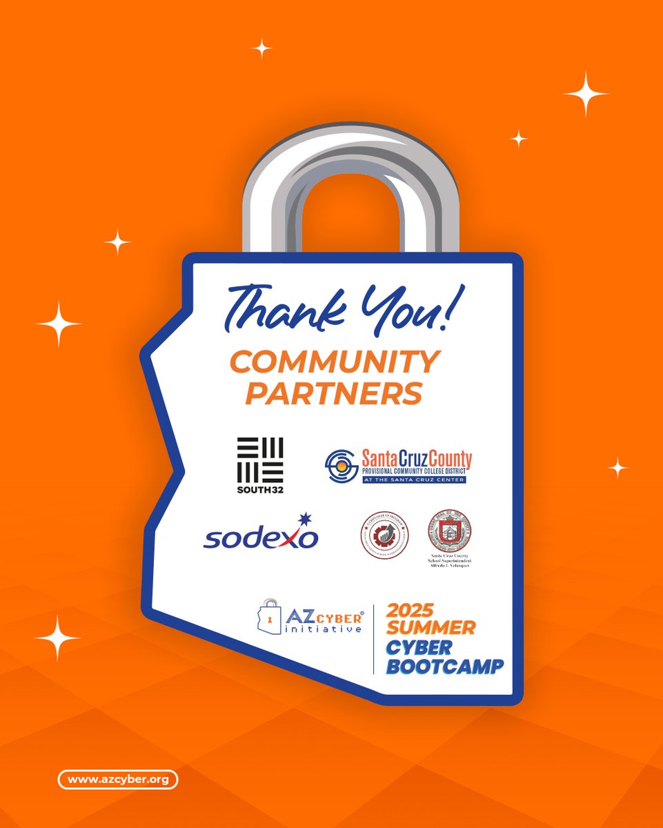 az_cyber's tweet image. Incredible teamwork in Nogales! 🙏 Huge thanks to
@santaCruzCenter, @South_32, @SodexoGroup,
@cityofnogales, and @santacruzaz for making our Cyber Bootcamps a resounding success. Your partnership creates essential opportunities for youth and builds our future workforce!