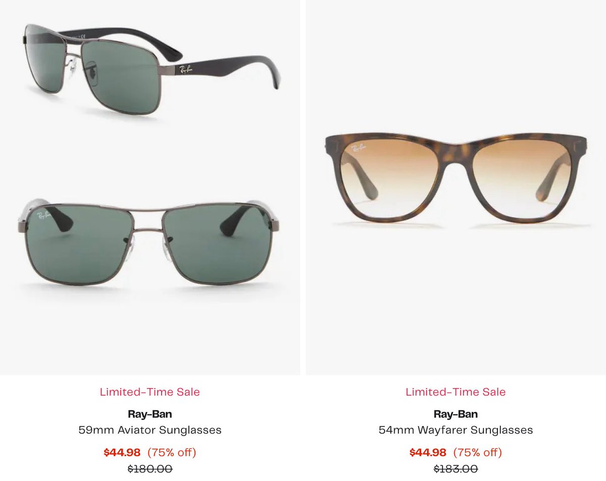 Up To 77% Off Select Ray-Bans via Nordstrom Rack

🔗 - link.lordofsavings.com/4l0rK49

#LRDeal | #AD