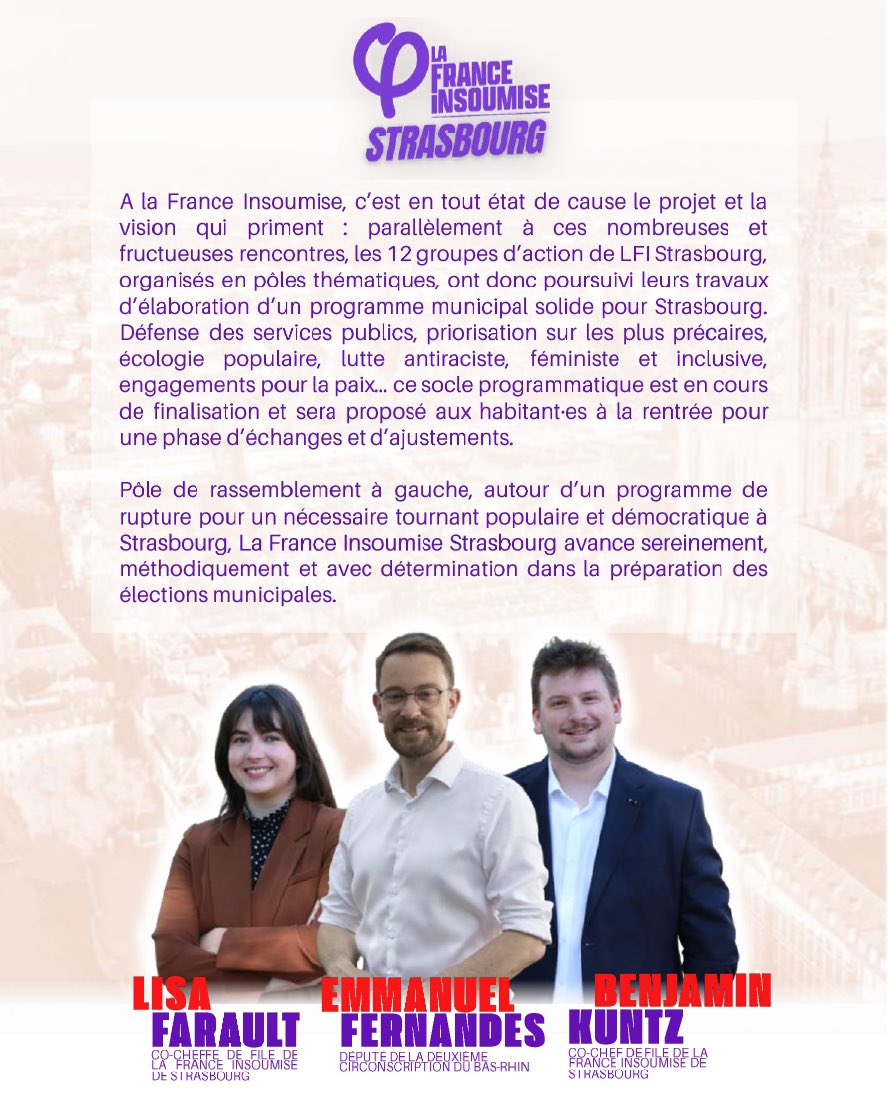 France Insoumise Strasbourg tweet media