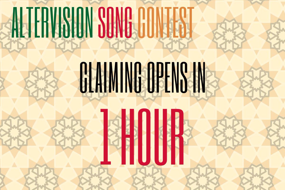 AltervisionSC's tweet image. Claiming opens in 1 HOUR, are you all ready ???π₯π₯