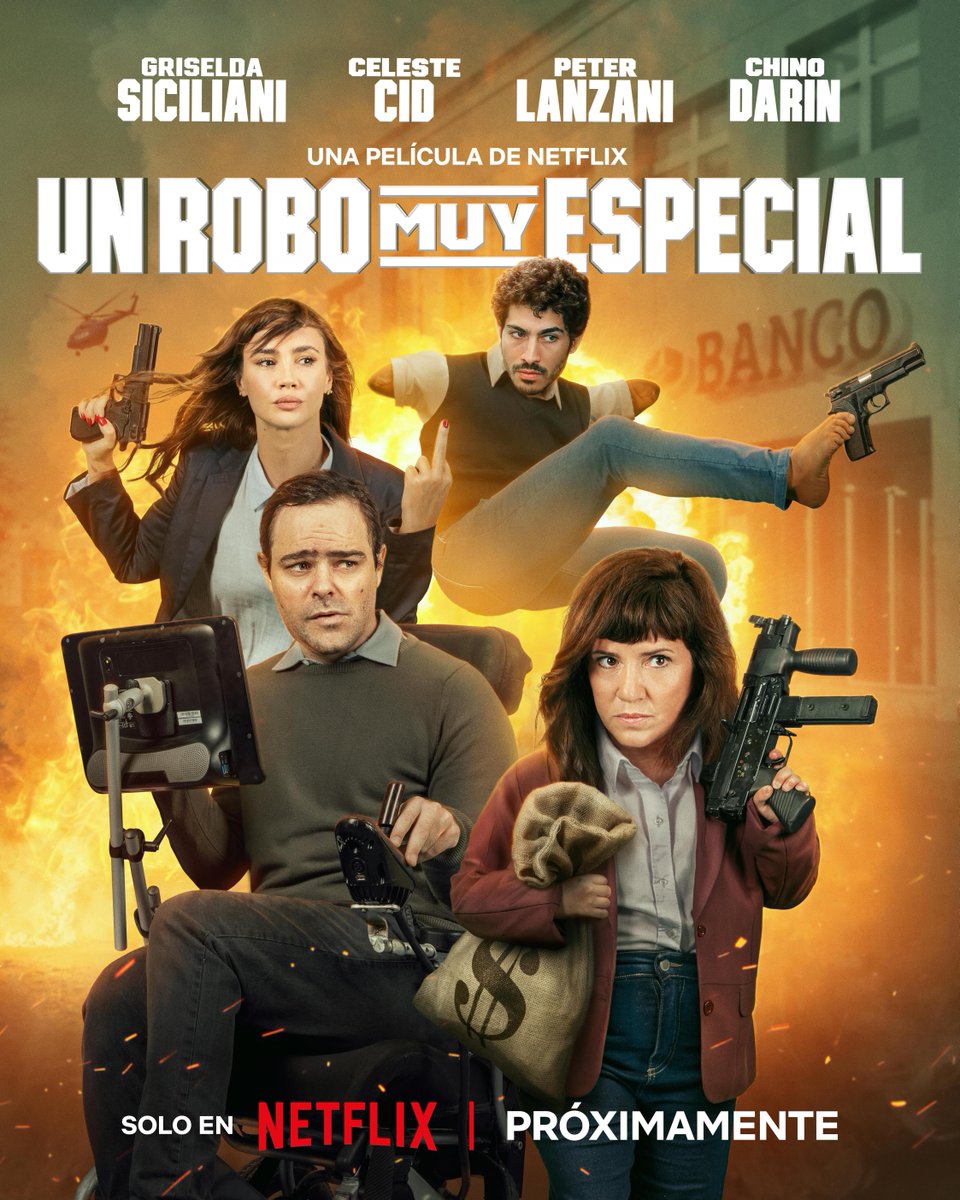 CheNetflix's tweet image. Inspirado en una historia ficcional de superación, venganza y delincuencia. Un robo muy especial, próximamente en No, mentira, esto no va a pasar, pero el póster estaba divino.