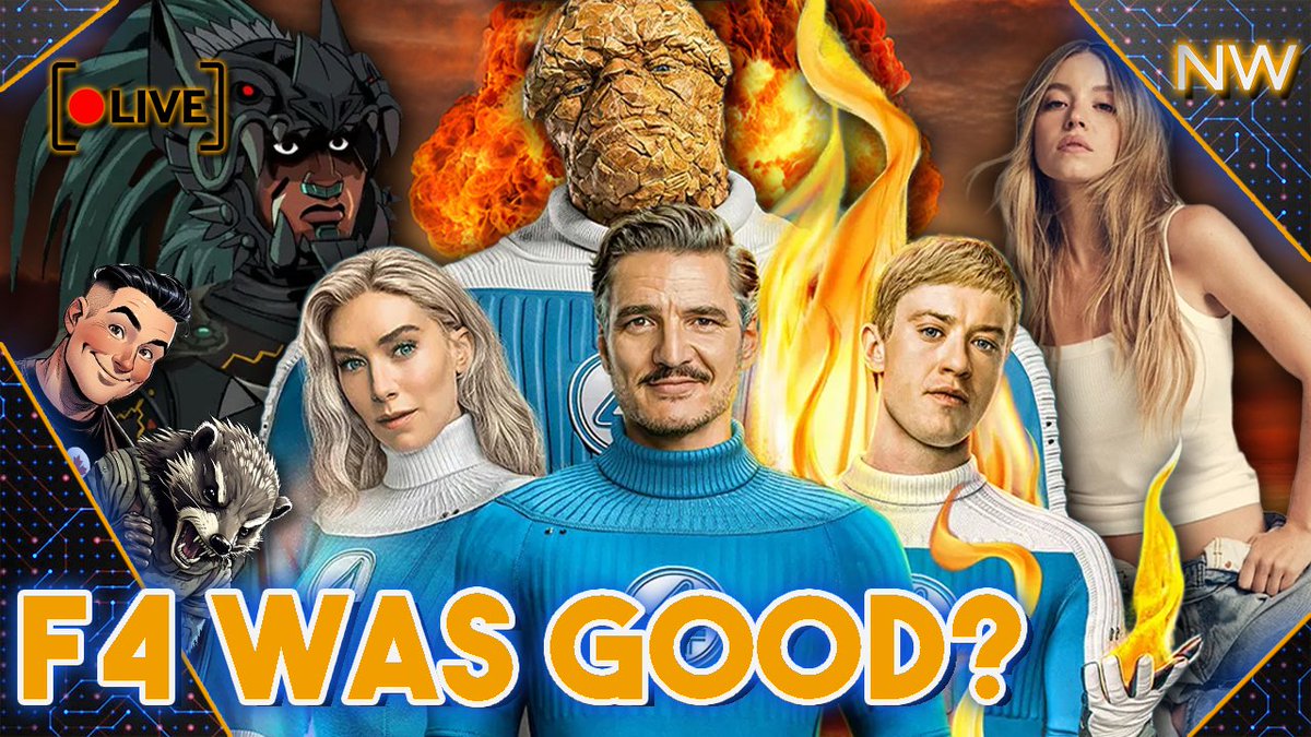 NERDWARS (@nerdwars222) on Twitter photo Making everyone mad at me with my positive Fantastic Four REVIEW at 3PM EDT for Pre-FNT with <a href="/TheAngryBadger3/">The Angry Badger</a> and <a href="/DiabolicalSouls/">DIABOLICAL SOULS Animation Unleashed</a> (Gooch) Making everyone mad at me with my positive Fantastic Four REVIEW at 3PM EDT for Pre-FNT with <a href="/TheAngryBadger3/">The Angry Badger</a> and <a href="/DiabolicalSouls/">DIABOLICAL SOULS Animation Unleashed</a> (Gooch)