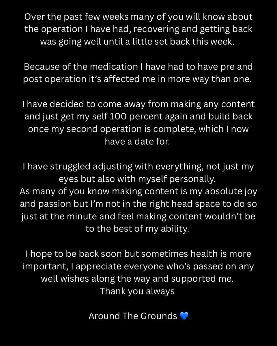 Will be back soon 💙