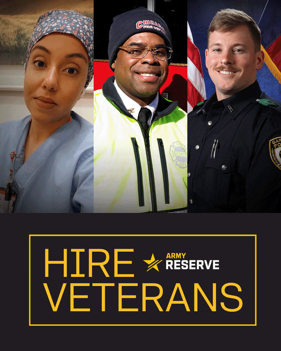 USArmyReserve's tweet image. Today on #NationalHireAVeteranDay, we honor the skills &amp;amp; dedication @USArmy and #USArmyReserve veterans bring to the workforce.
Let’s hire a hero and empower a future. 🇺🇸
#HireAVeteran