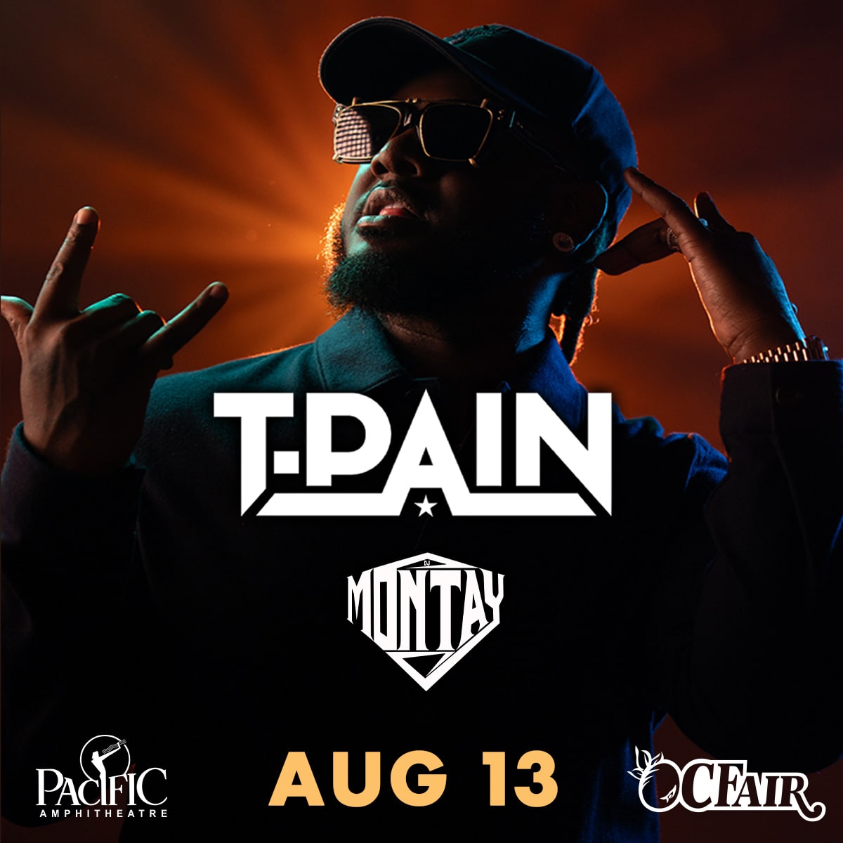 T-Pain with special guest DJ Montay are coming to Pacific Amphitheatre at the OC Fair on August 13th. Tickets are on sale now at PacAmp.com. All concert tickets include admission to the OC Fair! Part of the Toyota Summer Concert Series at the OC Fair.