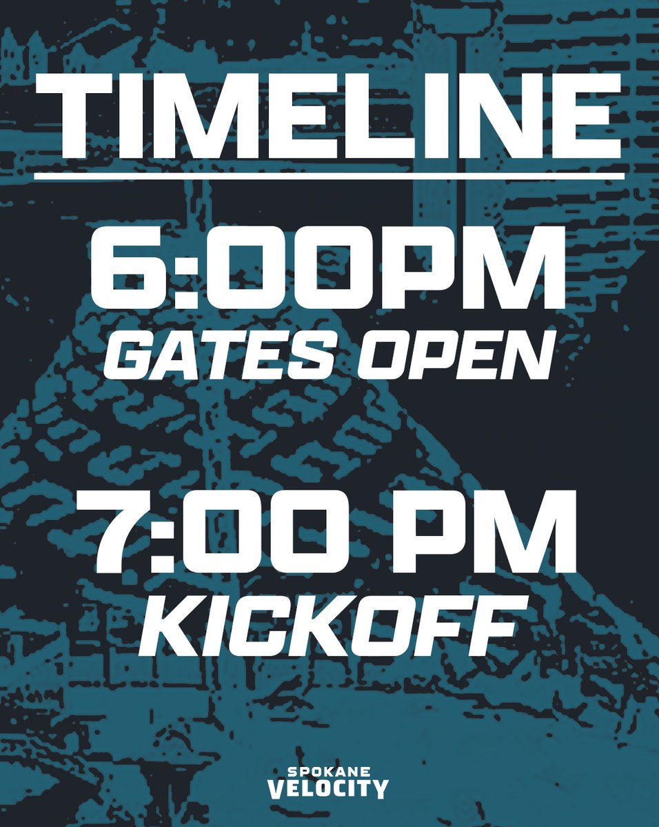 SpokaneVelocity's tweet image. See you at ONE Spokane Stadium tomorrow at 7PM! Read more at the link in our bio!
#SpokaneVelocityFC #LeagueOne #LetsGoSpo #WelcomeToTheEdge #UnfinishedBusiness