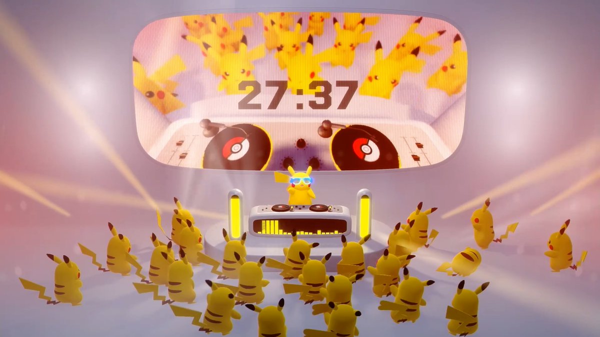 Pokémon (@pokemon) on Twitter photo DJ Pikachu is dropping beats and Thunderbolts! 🎶⚡️
Watch the full DJ set here: pkmn.news/djpikachu DJ Pikachu is dropping beats and Thunderbolts! 🎶⚡️
Watch the full DJ set here: pkmn.news/djpikachu