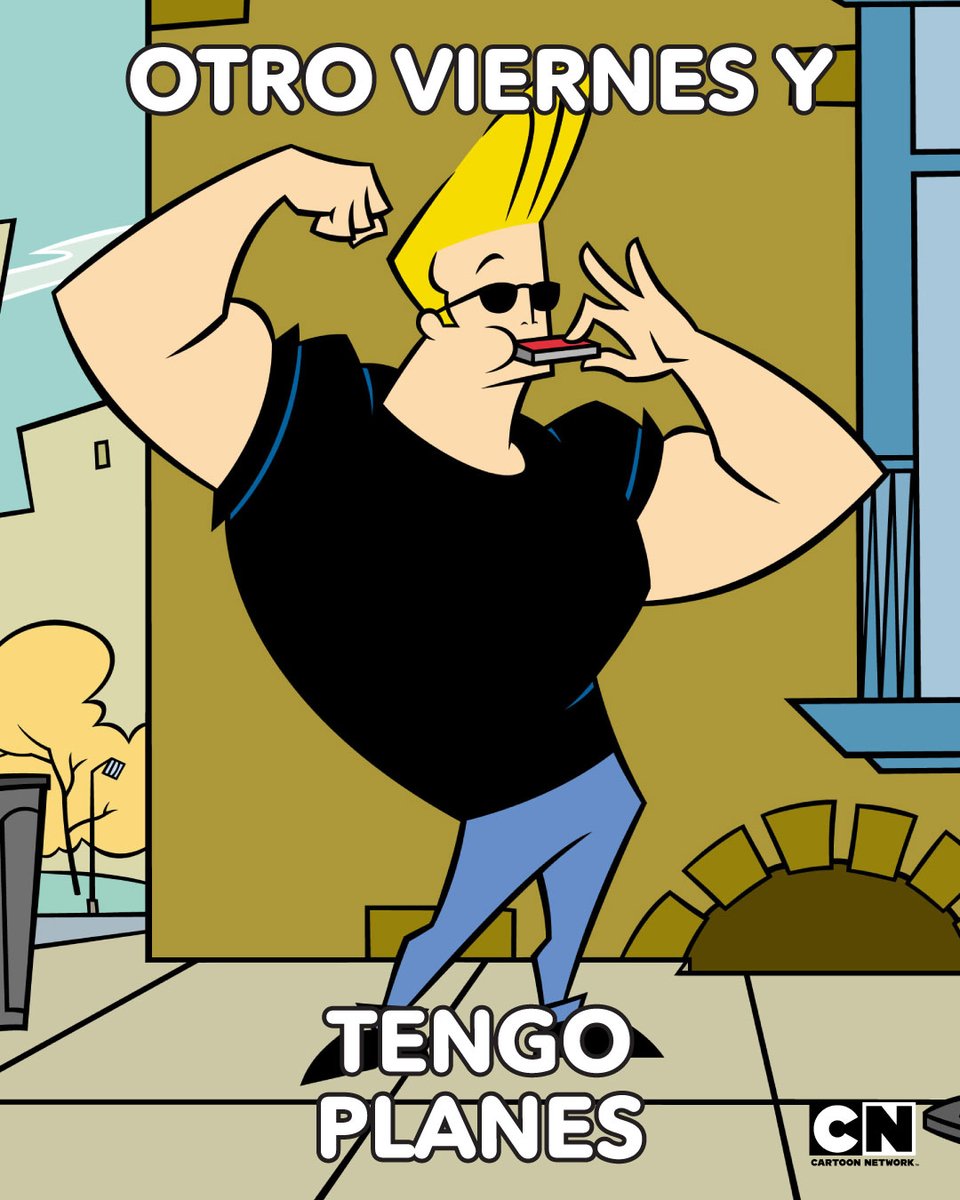 Jeje, con este ya van 3 seguidos, ¿qué hacen hoy? 😅 #CartoonNetwork # JohnnyBravo, image size:960x1200