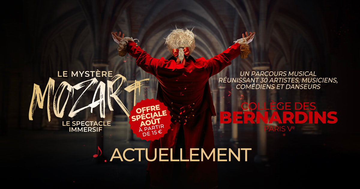 TicketmasterFR's tweet image. #BONPLAN
Profitez d'une offre spéciale cet été pour découvrir Mozart comme vous ne l'avez jamais vu !
✨ Plongez dans Le Mystère Mozart au Collège des Bernardins ! 🎶🎟
🎟️ bit.ly/4iobKYC