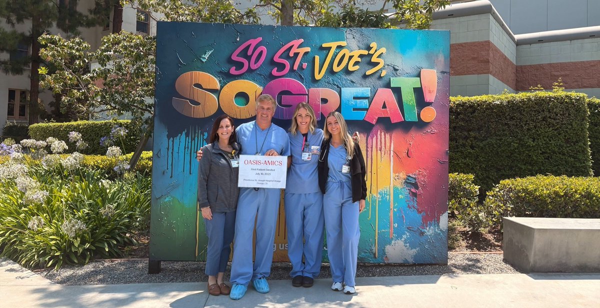 OASIS-AMICS enrollment has kicked off! The OASIS-AMICS (Observational Assessment of Support with Impella Best Practices in Acute Myocardial Infarction Complicated by Cardiogenic Shock) trial will evaluate safety outcomes in patients with acute myocardial infarction complicated by