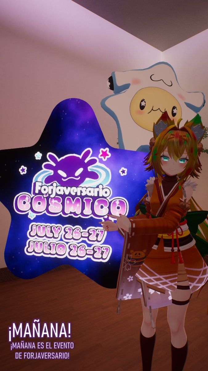 Michiburgesa64's tweet image. ¡MAÑANA ES EL GRAN DIA! MAÑANA VOY ESTAR EN EL EVENTO DE FORJAVERSARIO NOS VAMOS A PASARNOS BIEN Y TAMBIEN VA VER STREAM ACERCA DE ESO. ¡ASI QUE, NOS VEMOS MAÑANA, MEOW! #forjaversario @FVrchat