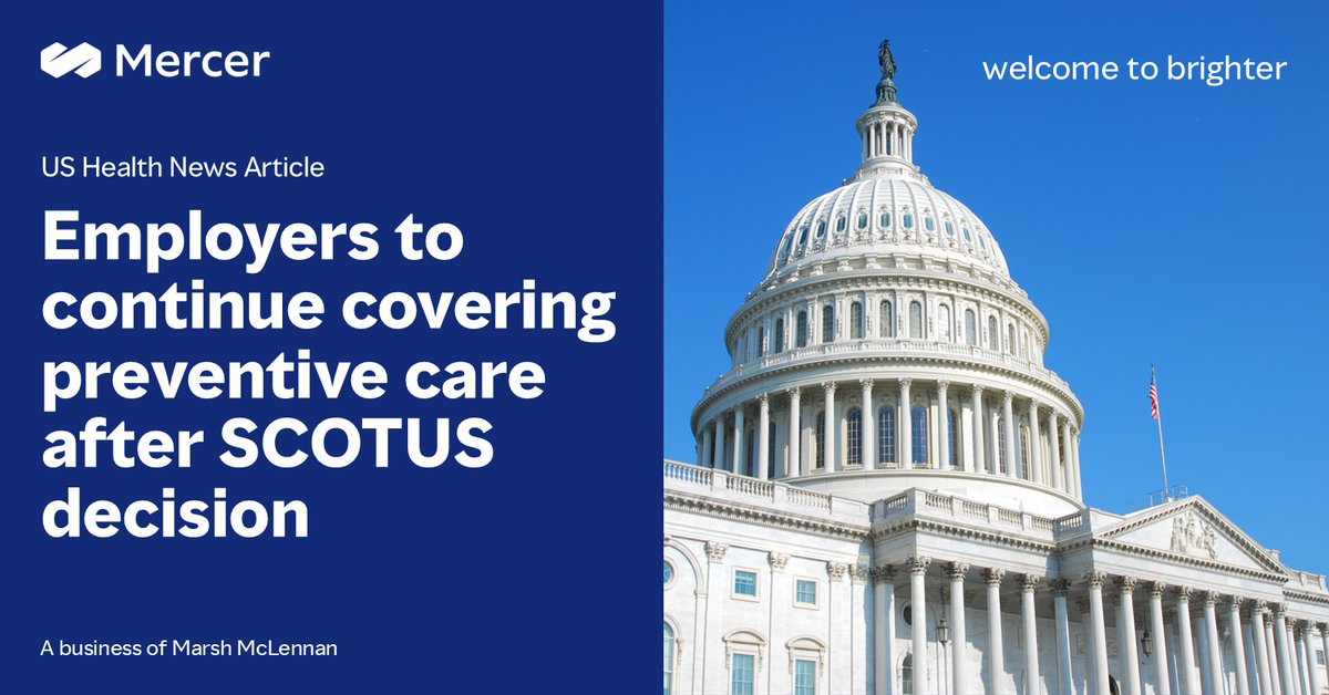 What should employers consider after the Supreme Court's ruling on no-cost-sharing preventive services? As #healthcare regulations evolve, staying informed is crucial for effective management of #health plans. bit.ly/4o2Hczv #benefits