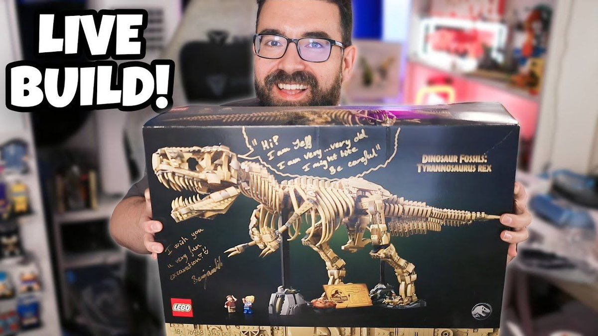 lollujo's tweet image. The T. rex Is Starting to Take Shape! 🦖 LEGO 76968 Live 

youtube.com/live/EAEDdT9-C…