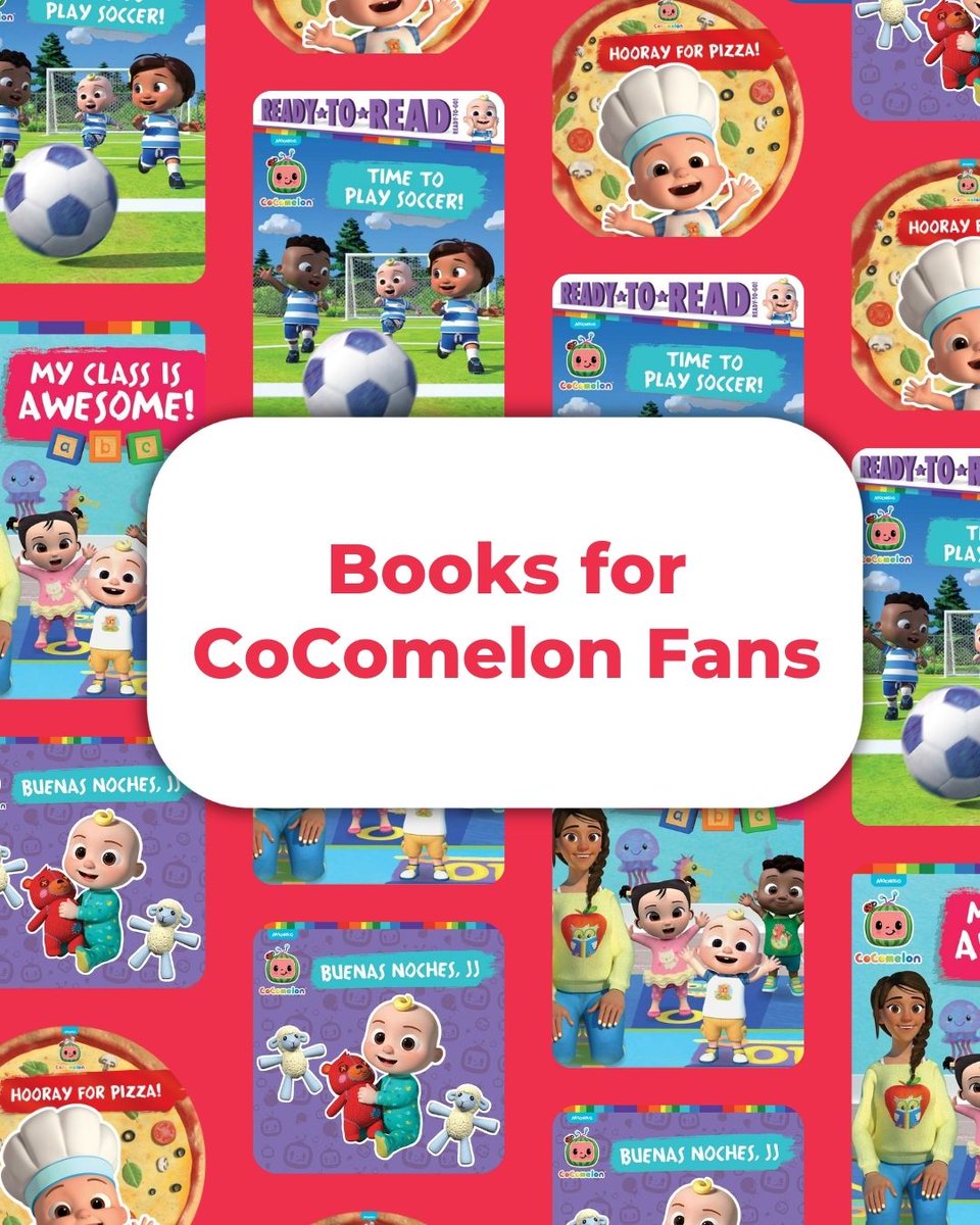 SimonKIDS's tweet image. Who has a CoComelon fan in their house? We are so excited for these books to go along with the hit Netflix show! Check them out in our list of books for CoComelon fans here: bit.ly/3zlZB5J