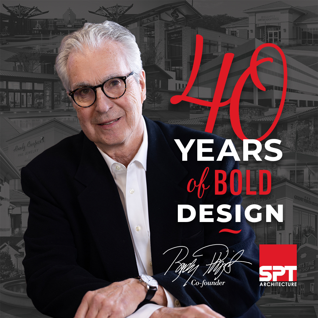 After 40 years of co-building SPT and shaping the Wichita landscape, we celebrate the retirement of co-founder Randy Phillips. Randy’s vision, leadership, and unwavering commitment to thoughtful design have left a lasting impact on our firm and the communities we serve.
